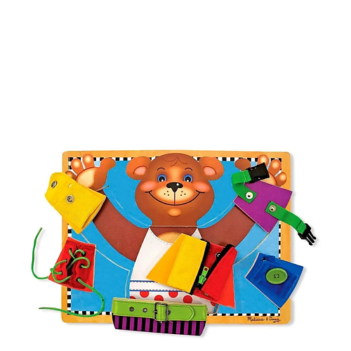 Развивающая игрушка MELISSA & DOUG Развивающая доска-пазл «Основные навыки»