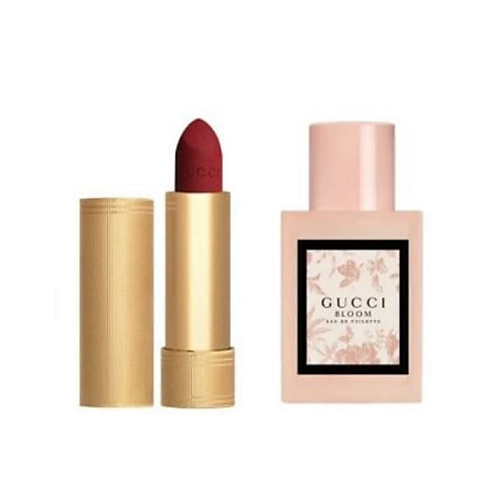 Набор парфюмерии GUCCI Набор: Матовая помада Rouge a Levres Mat + Туалетная вода Bloom Eau de Toilette