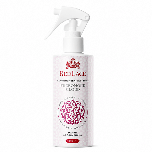 Парфюмированный спрей для тела RED LACE Парфюмированный мист для тела и волос с феромонами Pheromone Cloud, нероли и орхидея