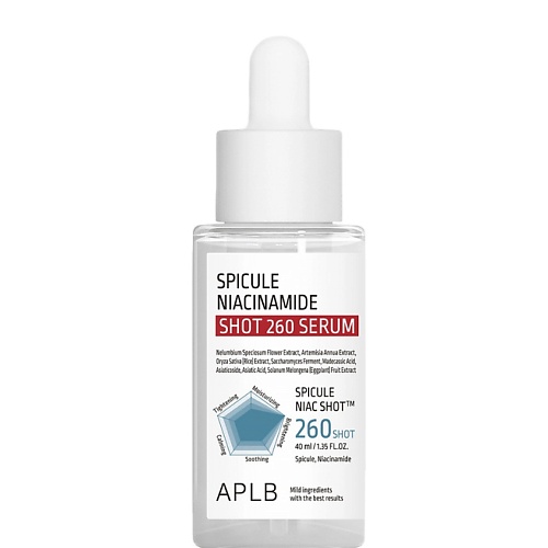Сыворотка для лица APLB Обновляющая сыворотка со спикулами и ниацинамидом Spicule Niacinamide Shot 260 Serum
