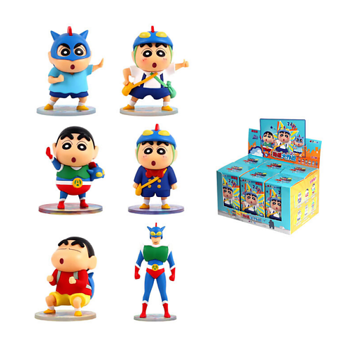 Развивающая игрушка MINISO Игрушка-сюрприз x Chaodou Bear Crayon Shin Chan Dynamic Battle Collection