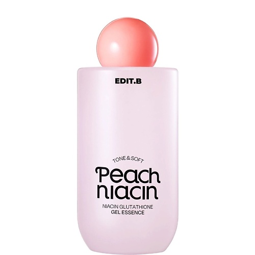 Эссенция для лица EDIT.B Гелевая эссенция с экстрактом персика Tone&Soft Peach Niacinamide Glutathione Gel Essence