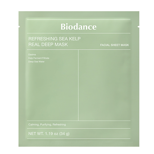 Маска для лица BIODANCE Освежающая маска Refreshing Sea Kelp
