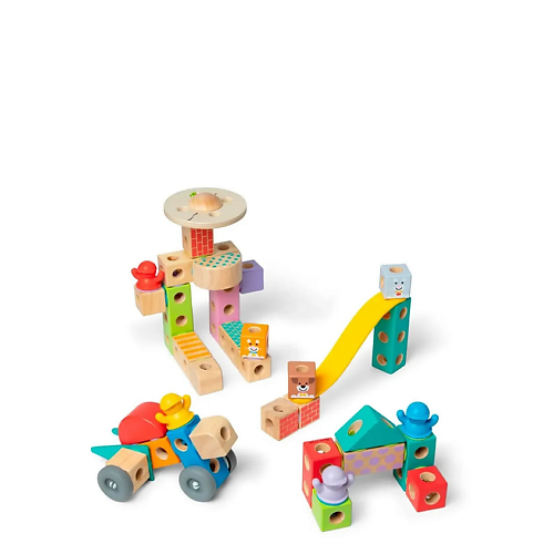 Конструктор MELISSA & DOUG Деревянный конструктор Город Blockables Town 806012