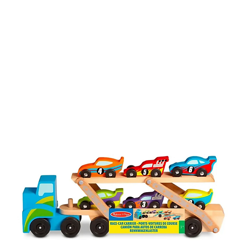 Игровой набор MELISSA & DOUG Деревянный автовоз с машинками Car Carrier 806254