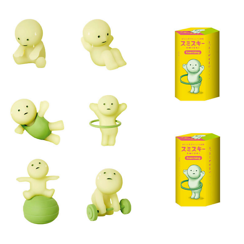 Развивающая игрушка SONNY ANGEL Фигурка SMISKI Fitness Collection, рандомная игрушка 2шт.