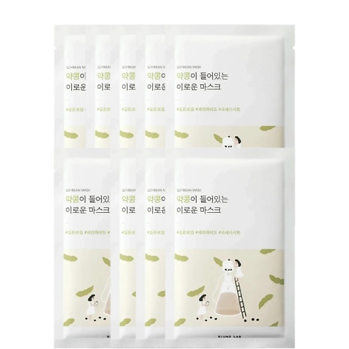 Маска для лица ROUND LAB Питательная тканевая маска с чёрной соей Soybean Nourishing Sheet Mask