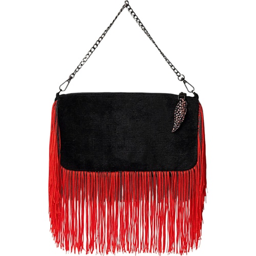 Сумка TWO EAGLES Сумка Tiny metallic fringe Montenegro red