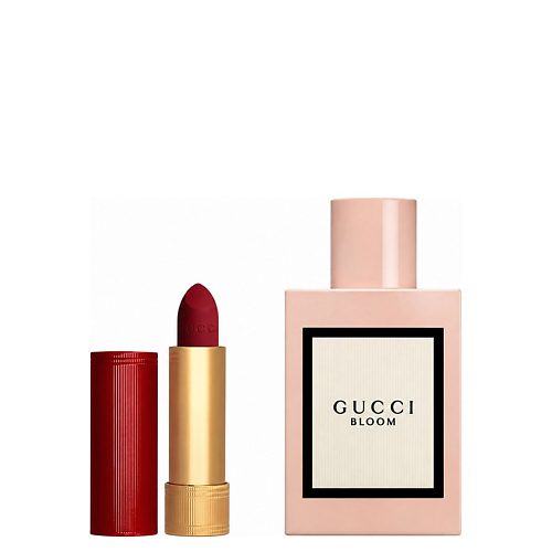 Набор парфюмерии GUCCI Набор: Парфюмерная вода Bloom + Матовая помада Rouge a Levres Mat
