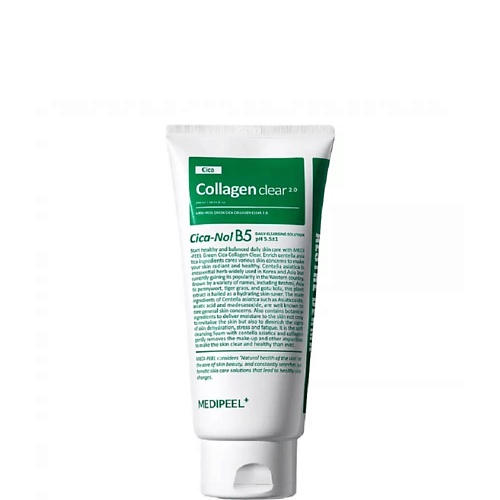 Пенка для умывания MEDI-PEEL Успокаивающая гель‑пенка Green Cica Collagen Clear 2.0