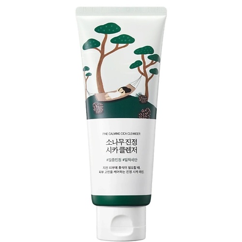 Пенка для снятия макияжа ROUND LAB Пенка для умывания с сосной и центеллой Pine Calming Cica Cleanser