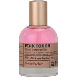 Парфюмерная вода женская Pink Touch ревень личи турецкая роза ладан ваниль