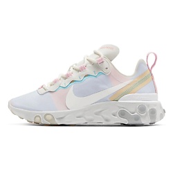 Кроссовки React Element 55 White Crimson Gold