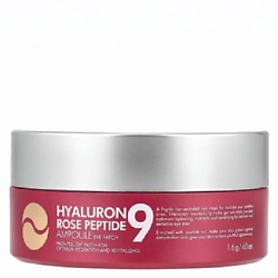 Патчи с пептидами и болгарской розой Peptide 9 Hyaluron Rose Ampoule Eye Patch