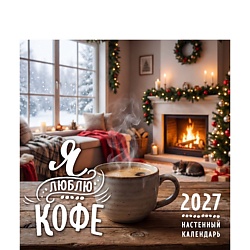 Я люблю кофе. Календарь настенный на 2027 год (300х300 мм)