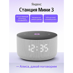 Умная колонка Станция Мини 3 YNDX-00027GRY