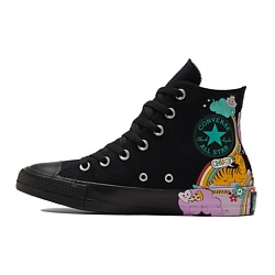 Кроссовки Chuck Taylor All Star Black Pink Yellow