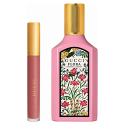 Набор: Парфюмерная вода Flora Gorgeous Gardenia + Помада Rouge a Levres Liquide Mat