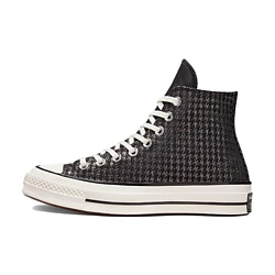 Кроссовки Chuck 70 Womens High Houndstooth Shine Black Womens