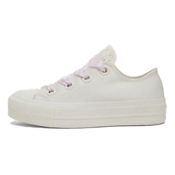 Кроссовки Chuck Taylor All Star Lift Platform Matte Satin Ivory Womens