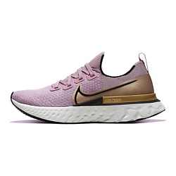 Кроссовки React Infinity Run Flyknit Plum Fog Metallic Gold