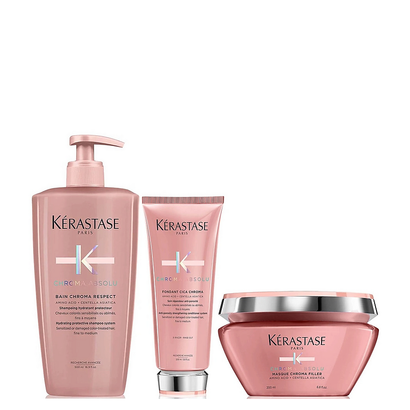Kérastase CHROMA ABSOLUシャンプー＆コンディショナーセット KERASTASE Набор для окрашенных волос Chroma Absolu: Шампунь +