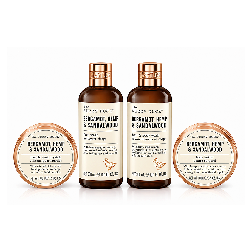 Изображение товара BAYLIS & HARDING Набор для тела Bergamot, Hemp & Sandalwood, 4 шт. Изображение товара BAYLIS & HARDING Набор для тела Bergamot, Hemp & Sandalwood, 4 шт.
