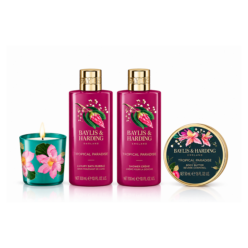 Изображение товара BAYLIS & HARDING Набор для тела Tropical Paradise, 4 шт.