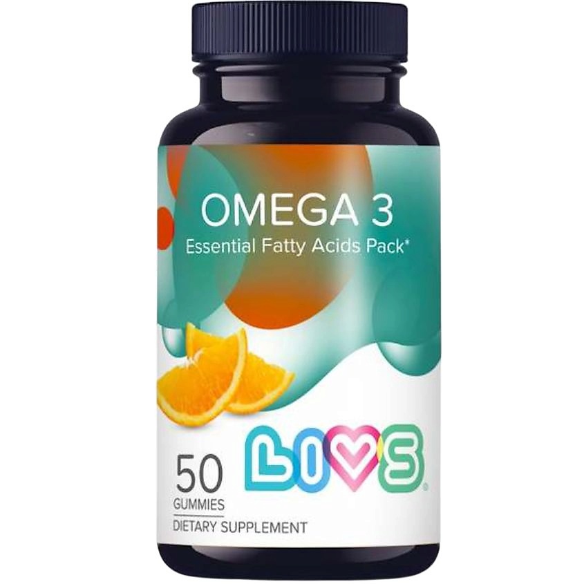 Изображение товара LIVS Комплекс Омега кислот, мармеладные пастилки Dietary Supplement, 50 шт