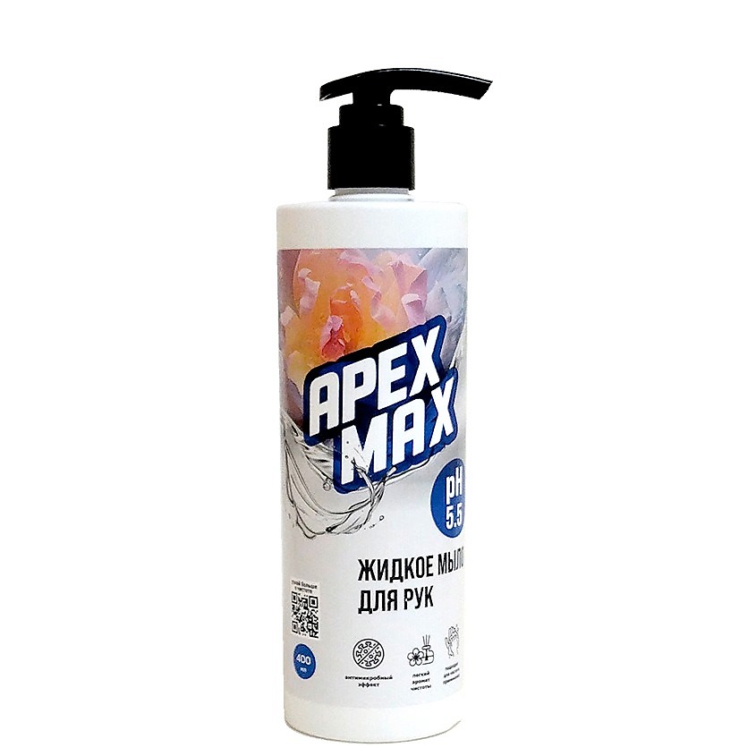 Изображение товара APEXMAX Мыло для рук жидкое туалетное, 0.4 л Изображение товара APEXMAX Мыло для рук жидкое туалетное, 0.4 л