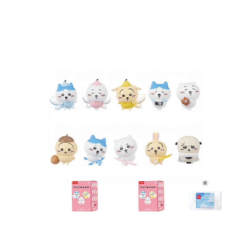 Изображение товара MINISO Набор-сюрприз x Chiikawa Happiness Buddy, Количество: 2 штуки; В комплекте полотенце для лица; Случайный стиль Изображение товара MINISO Набор-сюрприз x Chiikawa Happiness Buddy, Количество: 2 штуки; В комплекте полотенце для лица; Случайный стиль