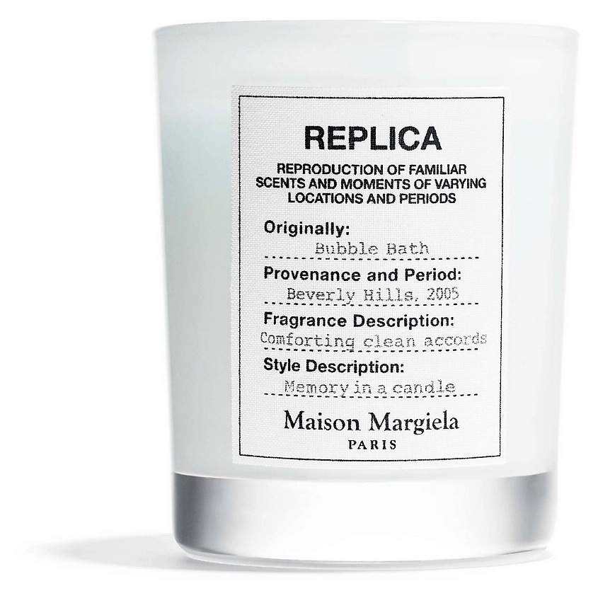 Изображение товара MAISON MARGIELA Ароматическая свеча Replica Bubble Bath, 165 г Изображение товара MAISON MARGIELA Ароматическая свеча Replica Bubble Bath, 165 г
