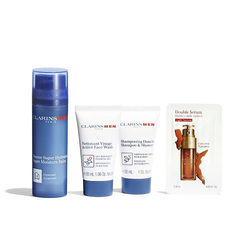 Изображение товара CLARINS Набор средств для ухода за телом Набор (Бальзам увл. Муж+Гель для, 1 набор