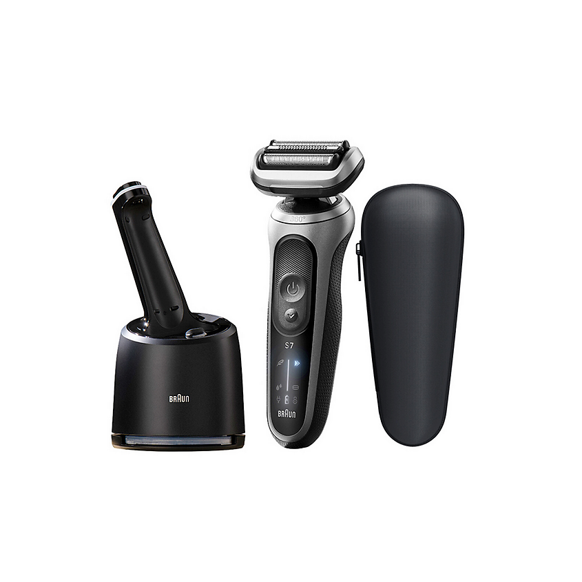 Изображение товара Электробритва BRAUN 7 Series Pro 7000 cc Foil Razors с очищающим центром 2 шт Изображение товара Электробритва BRAUN 7 Series Pro 7000 cc Foil Razors с очищающим центром 2 шт