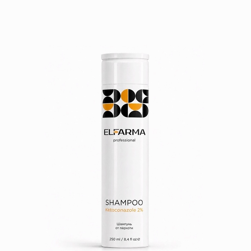 Изображение товара ELFARMA Шампунь против перхоти с кетоконазолом 2% Elfarma, 250 мл