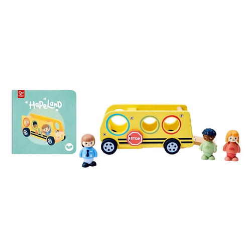 Игрушка HAPE Развивающая игрушка Весёлый школьный автобус