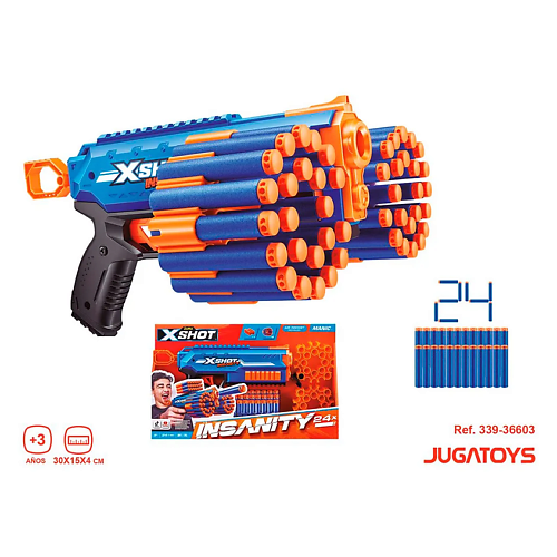 Игрушка ZURU Бластер X-Shot Insanity Manic