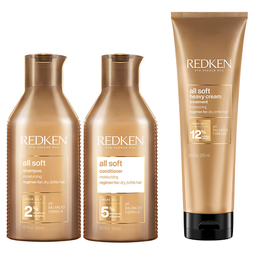 Набор для ухода за волосами REDKEN Набор для волос All Soft Routine for Moisture