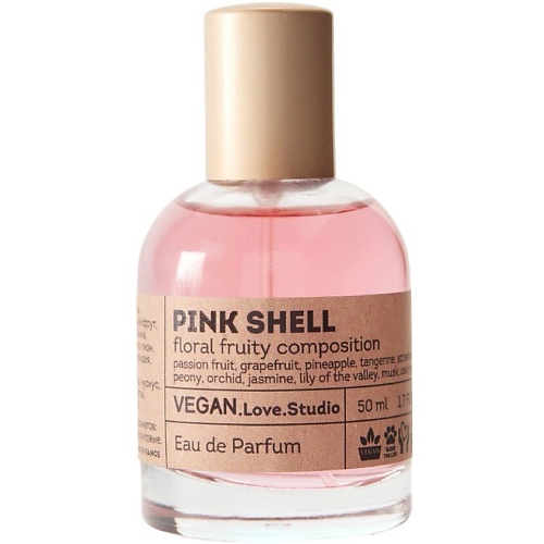 Парфюмерная вода VEGAN.LOVE.STUDIO Парфюмерная вода женская Pink Shell клубника маракуйя ананас пион дерево