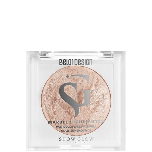 Хайлайтер для лица BELOR DESIGN Хайлайтер мраморный Show Glow