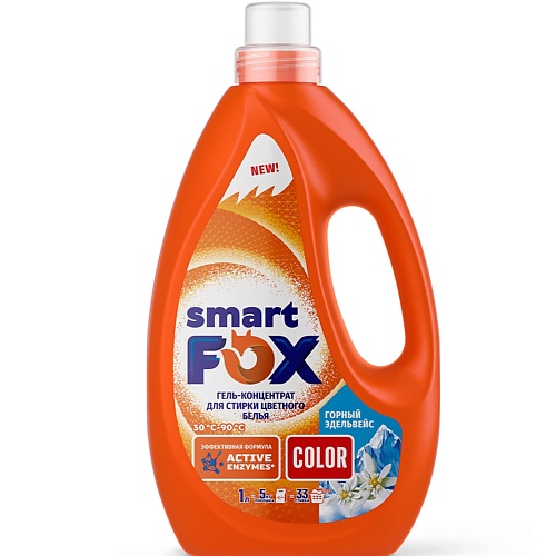 Гель для стирки SMART FOX Гель для стирки COLOR Горный эдельвейс