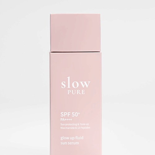 Флюид для лица SLOWPURE Солнцезащитный флюид Glow Up Sun Serum SPF 50+