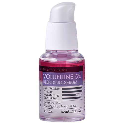Сыворотка для лица DERMA FACTORY Сыворотка антивозрастная с волюфилином 5% Derma Factory Volufiline 5% Blending Serum