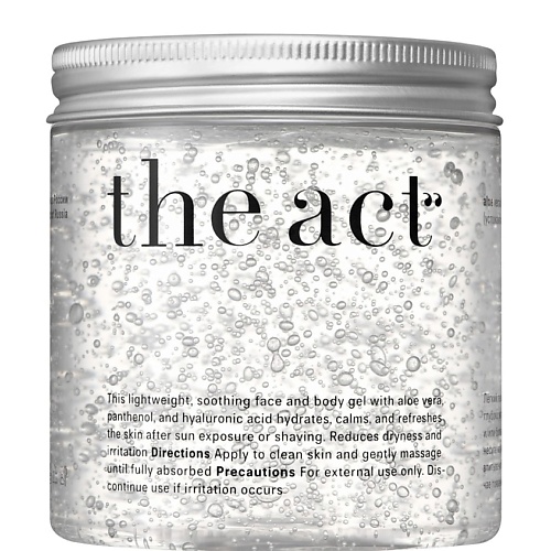 Гель для тела THE ACT Успокаивающий гель для лица и тела с алоэ вера