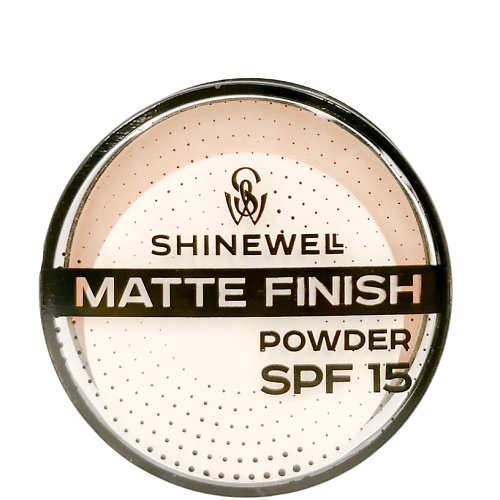 Пудра для лица SHINEWELL Матирующая пудра SPF 15 компактная легкая