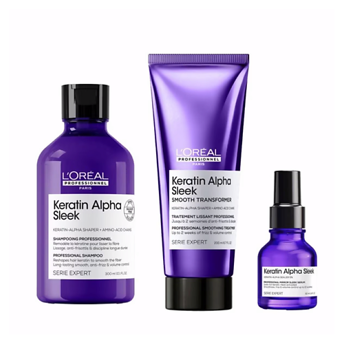 Набор для ухода за волосами L'OREAL PROFESSIONNEL Набор для разглаживания волос L'Oreal Professionnel Keratin Alpha Sleek