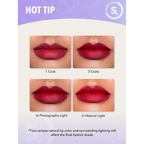 Помада для губ SHEGLAM Помада для губ DYNAMATTE BOOM LONG-LASTING MATTE LIPSTICK-A BOLD PLAN