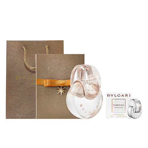 Набор парфюмерии BVLGARI Набор Omnia Crystalline: Парфюмерная вода + Миниатюра туалетной воды