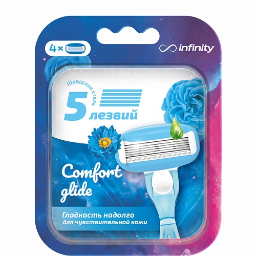 INFINITY Cменные кассеты 4 шт. совместимы с бритвами VENUS