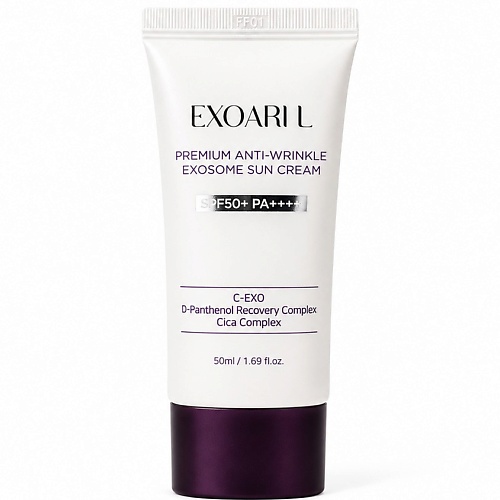 Крем для лица EXOARI L Солнцезащитный крем  SPF50+ PA++++ с экзосомами Premium Anti-Wrinkle Exosomes  Sun Cream